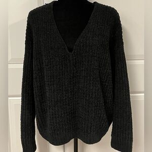 Express Chenille Ribbed Oversized Sweater